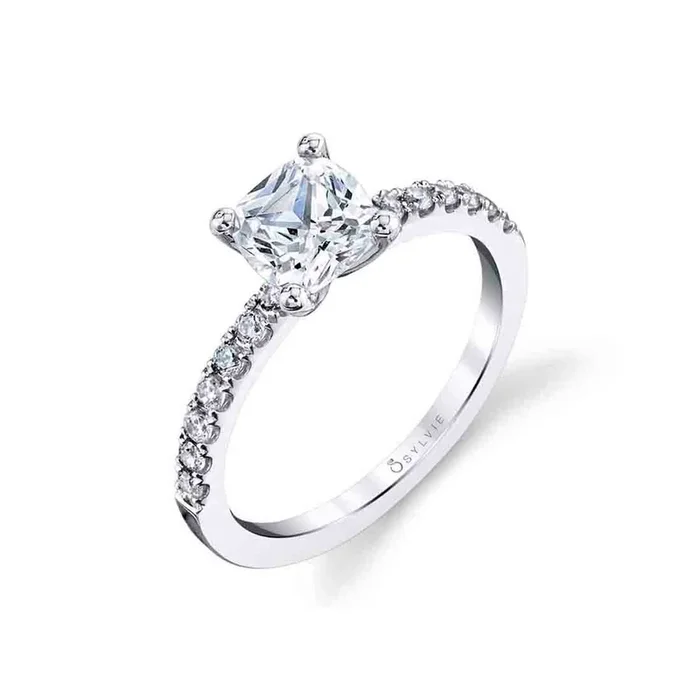 Cushion Cut Classic Engagement Ring – Celeste