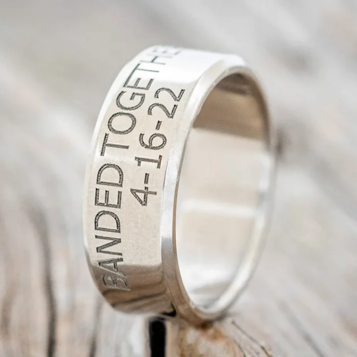 CUSTOM ENGRAVED “DUCK BAND” WEDDING RING