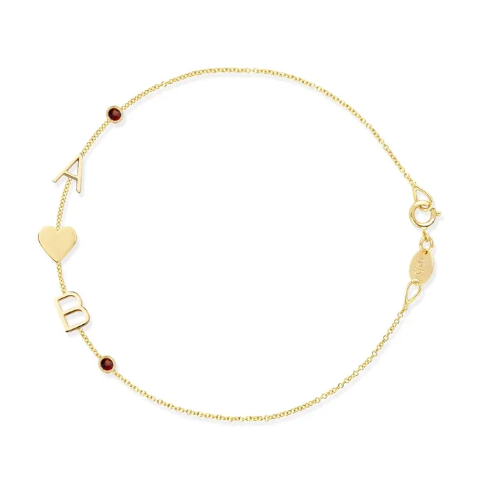 Custom Gold Bracelet – 5 Letters