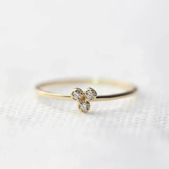 Dahlia Trio Diamond Ring