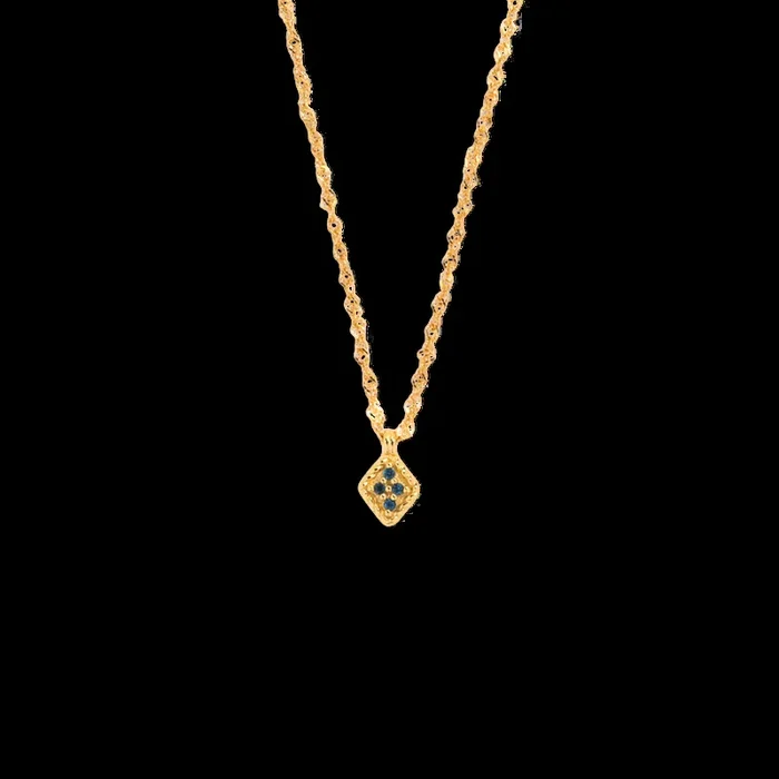 Dainty Birthstone Kite Necklace