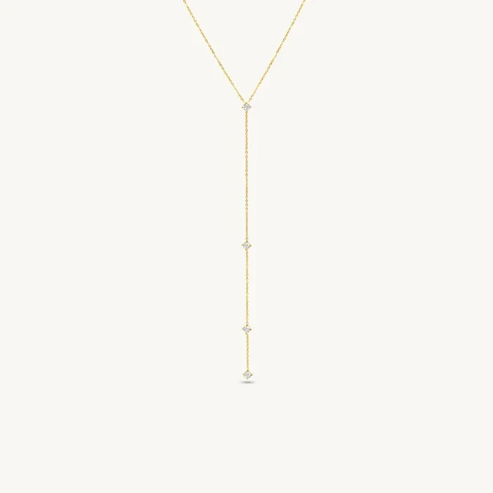 Dainty Crystal Drop Necklace