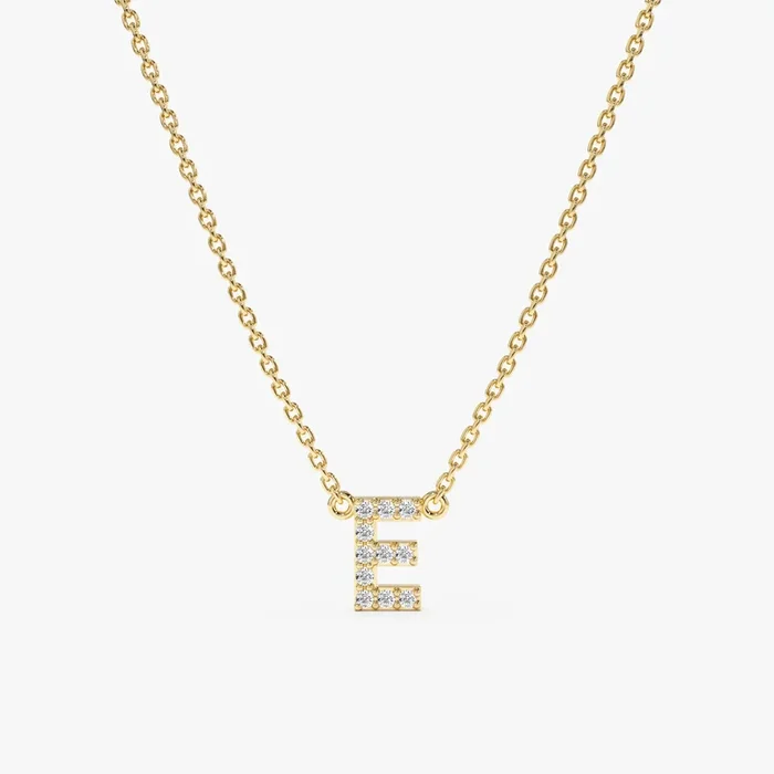 Dainty Diamond Initial Necklace, Shonda