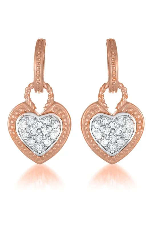 Daphné Heart Shape Drop Earrings