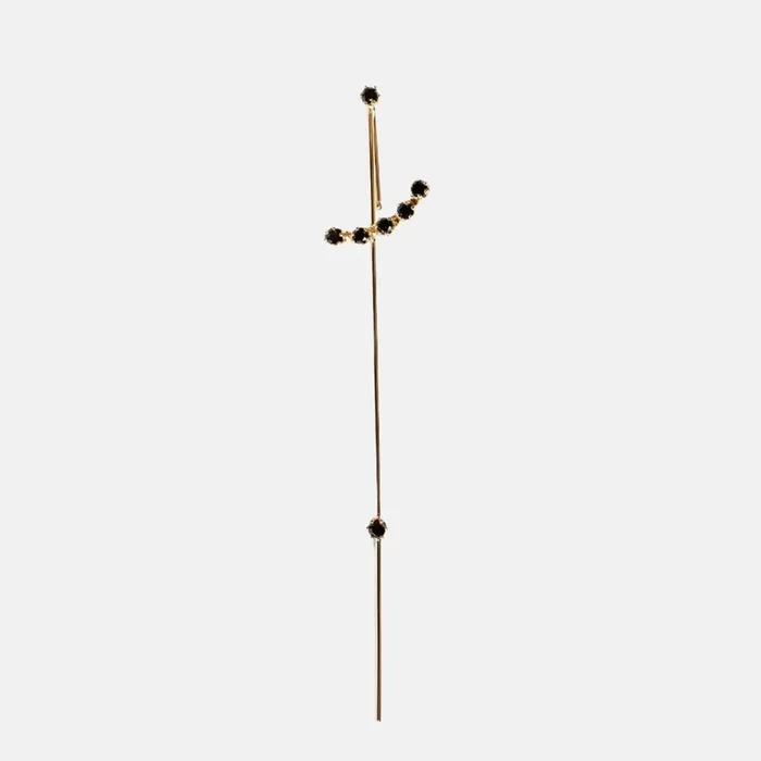 Dark Magic Wand Needle Earring