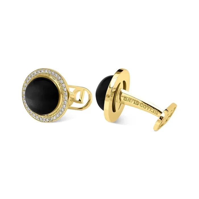 DAVID GOTLIB Black Moon Cufflinks