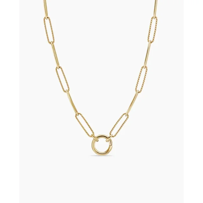 DAVID YURMAN DY Madison® Elongated Chain Necklace in 18K Yellow Gold, 5mm