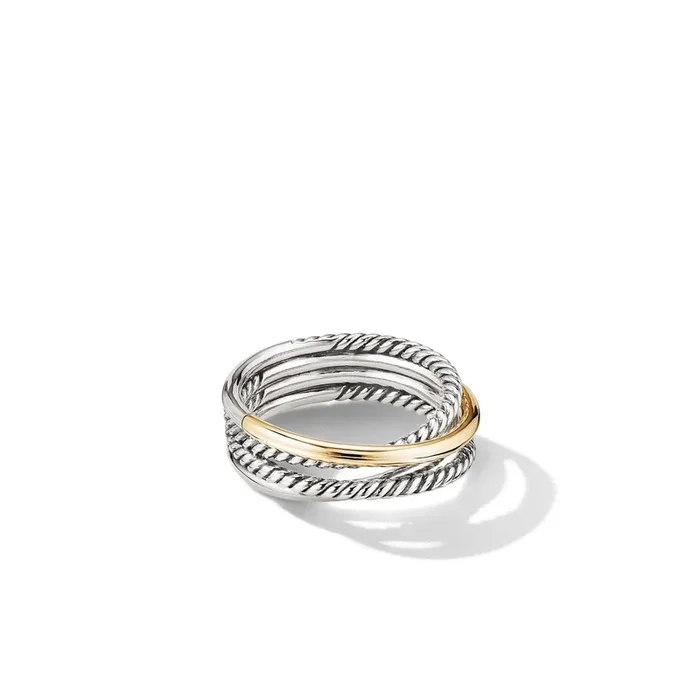 DAVID YURMAN The Crossover Collection Narrow Ring with 18K Yellow Gold