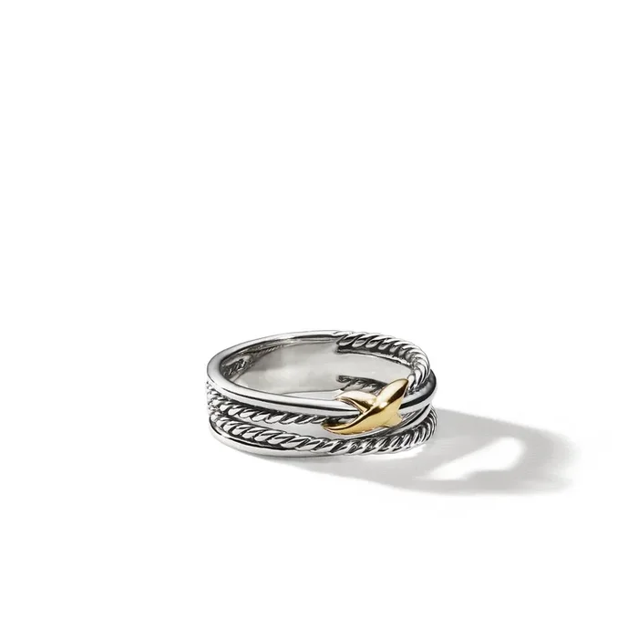 DAVID YURMAN X Crossover Ring with 18K Gold
