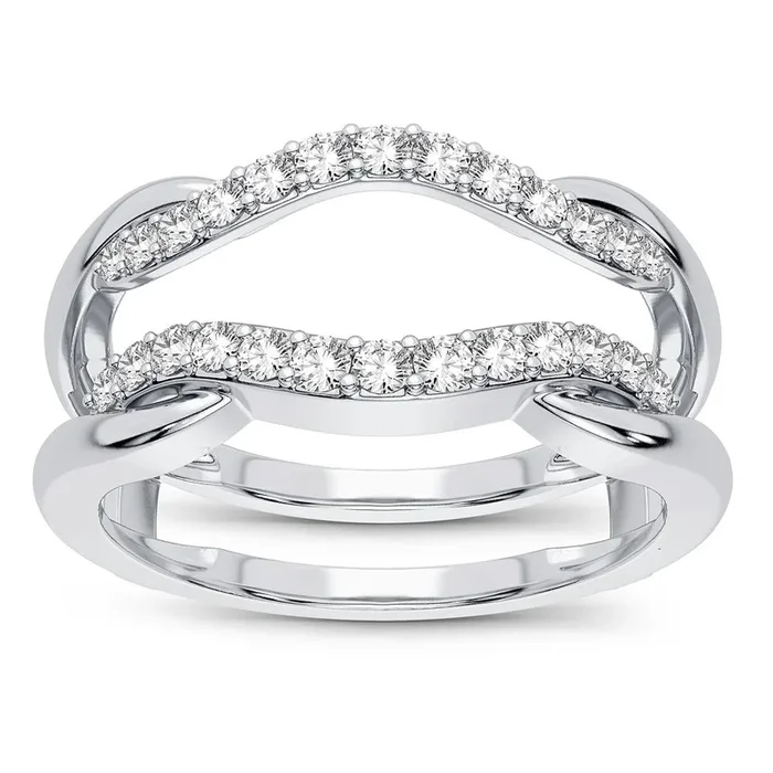 Dazzling 14K 0.33CT Diamond Ring Guard