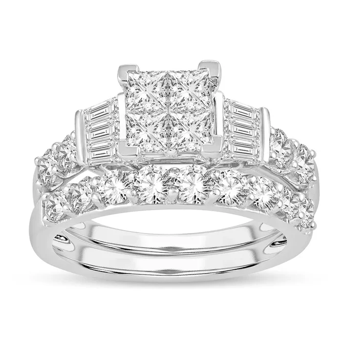 Dazzling 14K 2.00CT Diamond BRIDAL RING