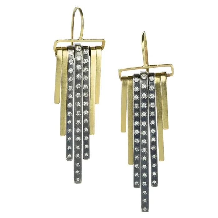 Decidedly Deco Diamond Earrings