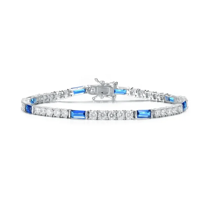 Déco Sapphire Cubic Zirconia Tennis Bracelet