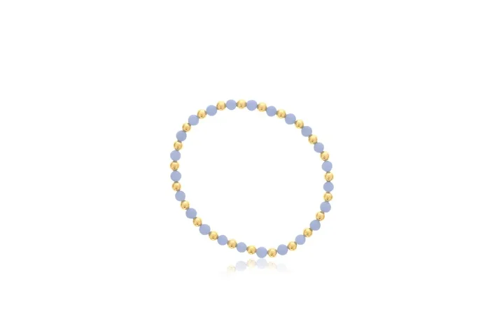 Dee Berkley Angelite Bead Bracelet in 14kt Gold Filled (4mm beads)