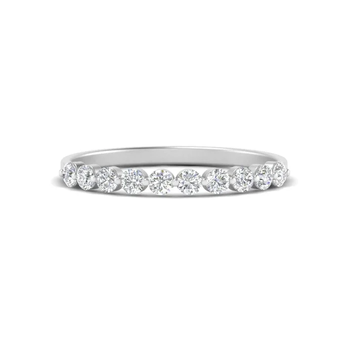 Delicate Floating Wedding Band