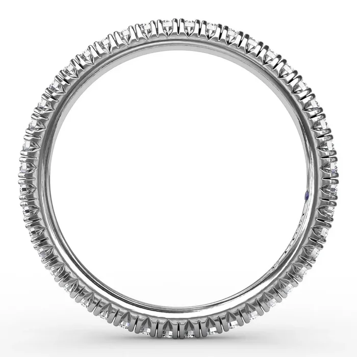 Delicate Modern Pave Anniversary Band