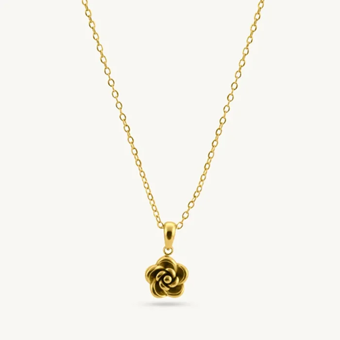 Delicate Rose Necklace