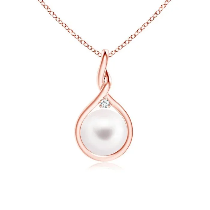 Delphine Peart Twist Pendant Necklace