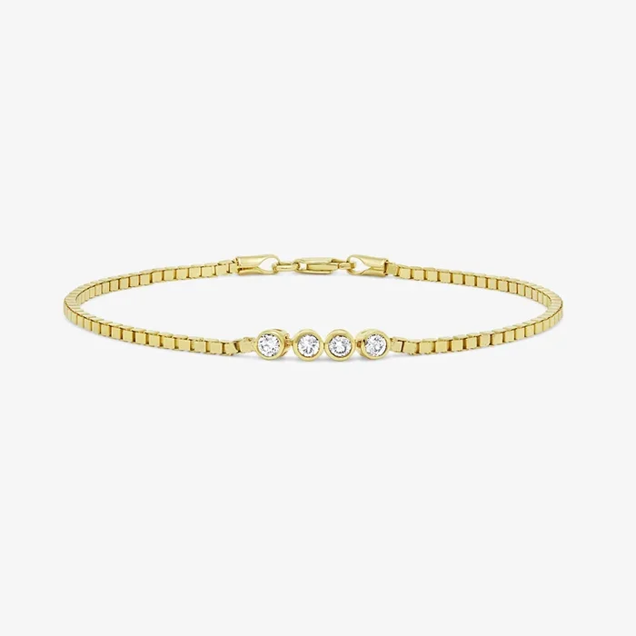 Dewdrops Lab Diamond Chain Bracelet