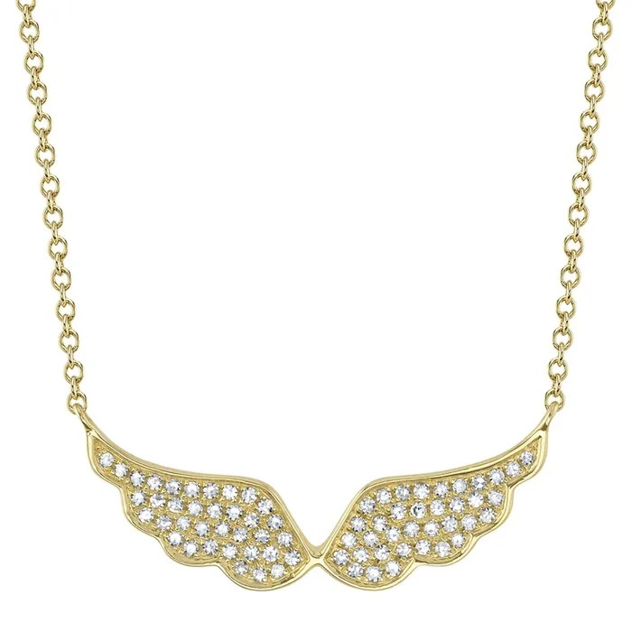 Diamond Angel Wings Necklace
