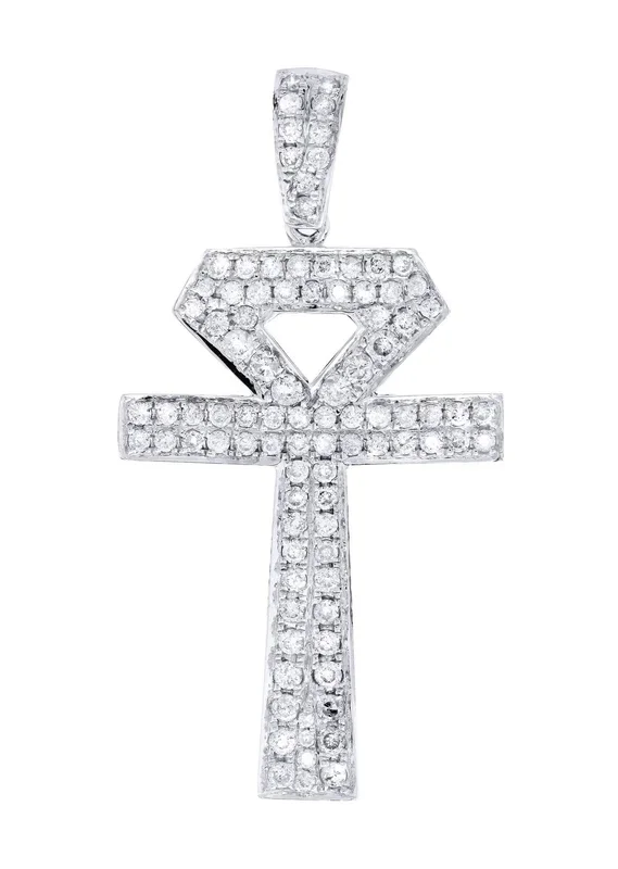 Diamond Ankh Pendant | 1.1 Carats | 2.52 Grams