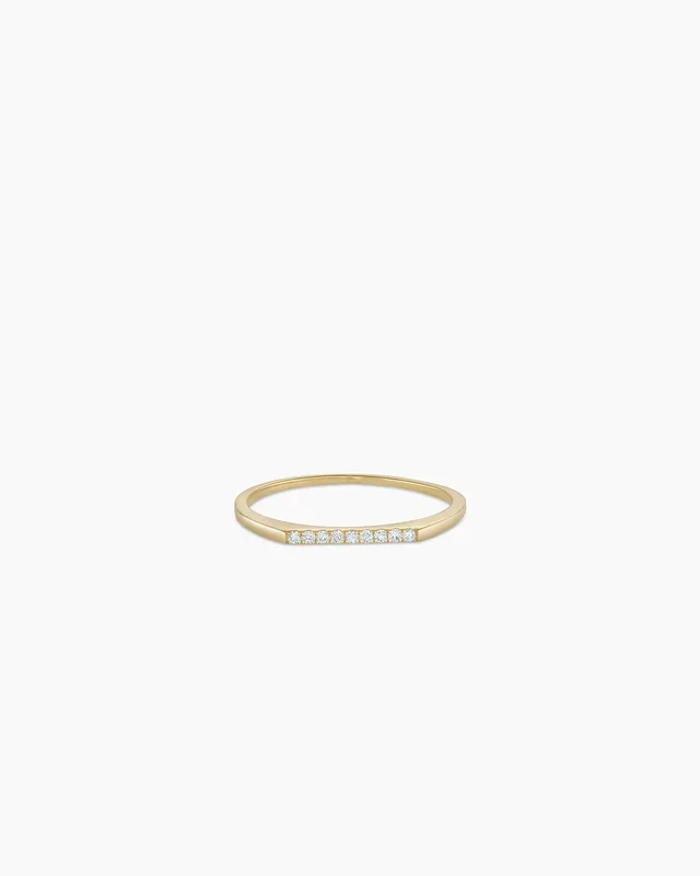Diamond Bar Ring