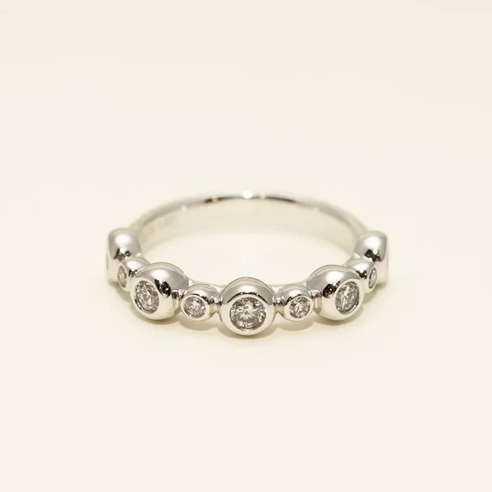 Diamond Bezel Band in 14kt White Gold (3/8ct tw)
