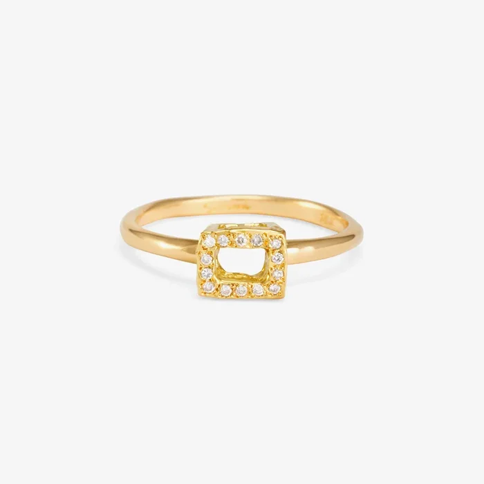 Diamond Box Ring | R0307W