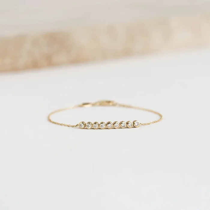Diamond Bracelet 14k Gold – Maelie