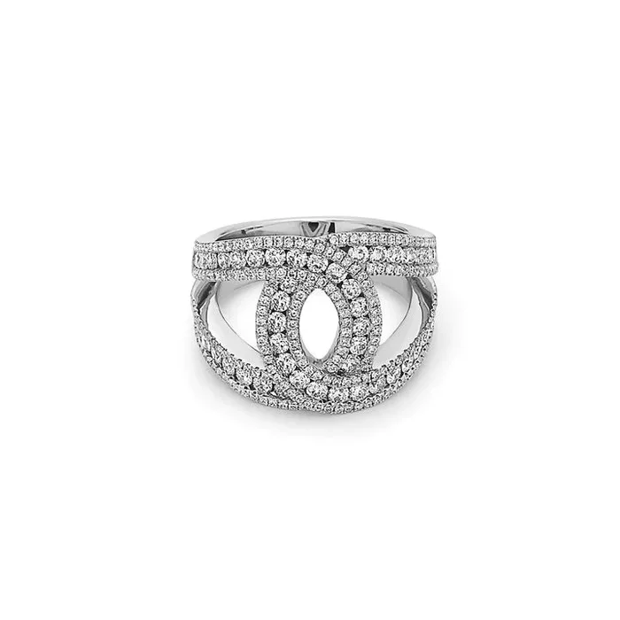 Diamond C Band Ring