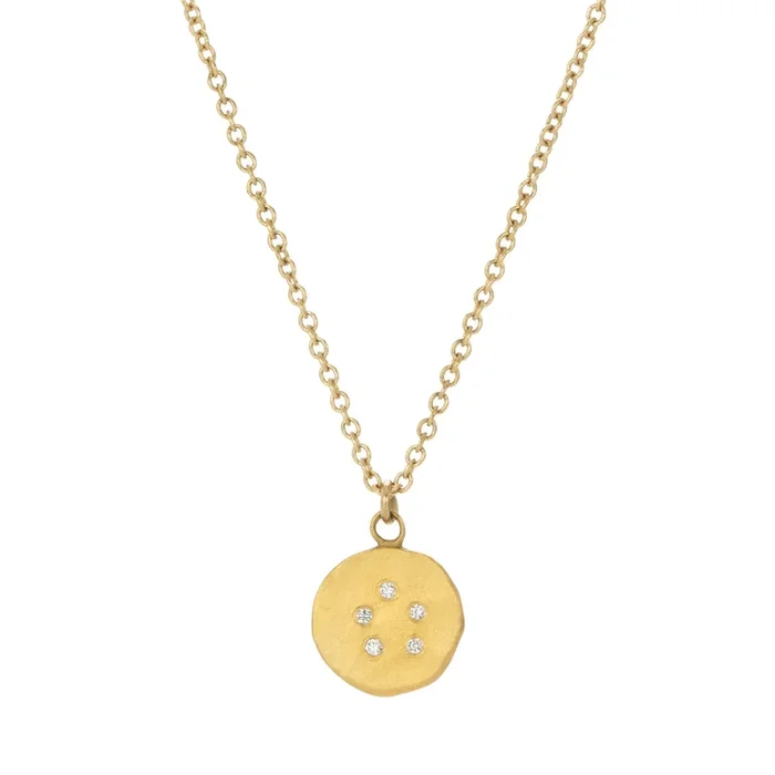 Diamond Charm Pendant Necklace
