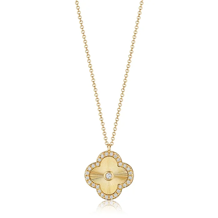 Diamond Clover Fashion Pendant
