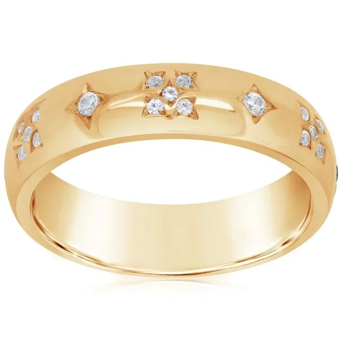Diamond Constellation Wedding Band