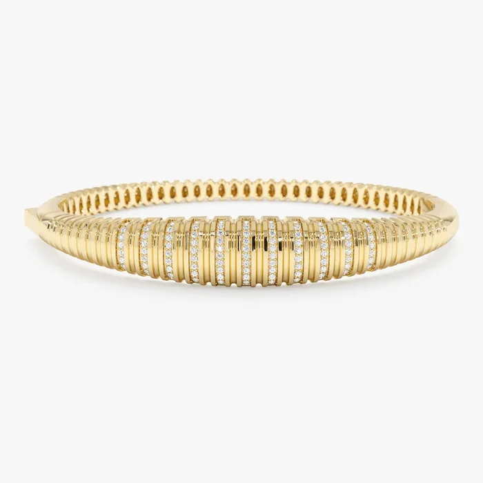 Diamond Croissant Bangle, Morwenna