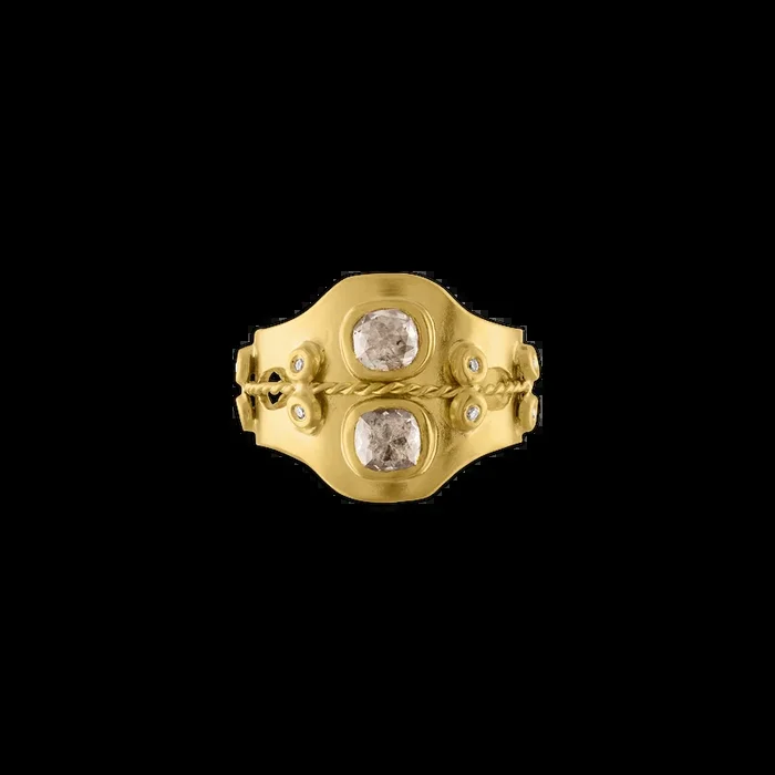 Diamond Double Bezel Ring