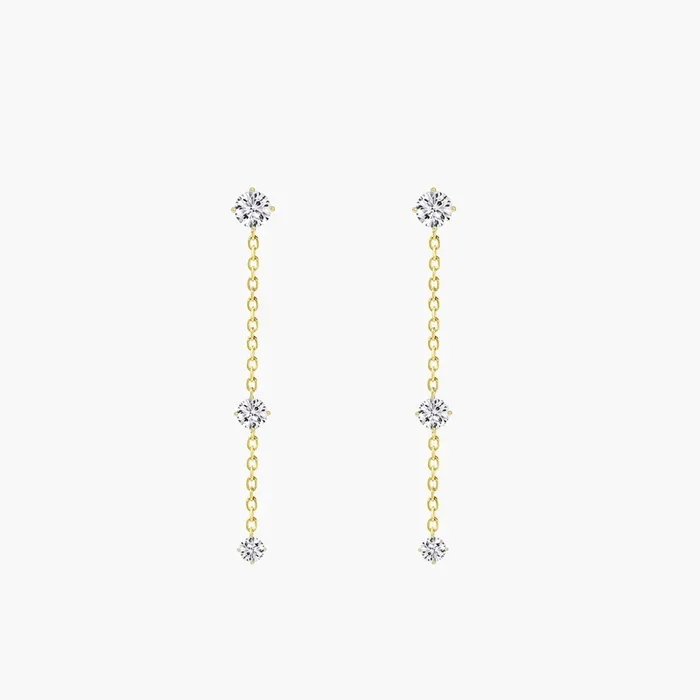 Diamond Drop Earrings