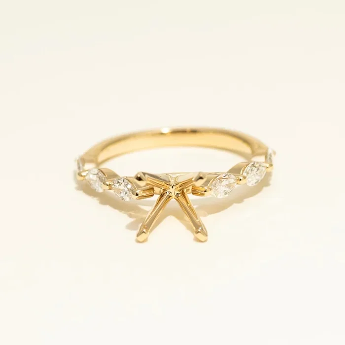 Diamond Engagement Ring Setting in 14kt Yellow Gold (5/8ct tw)