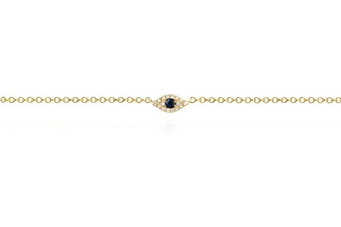 Diamond Evil Eye Anklet
