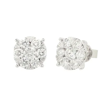 Diamond Fashion Earrings in 14kt White Gold (1 1/2ct tw)