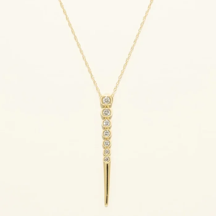 Diamond Fashion Necklace in 14kt Yellow Gold (1/5ct tw)