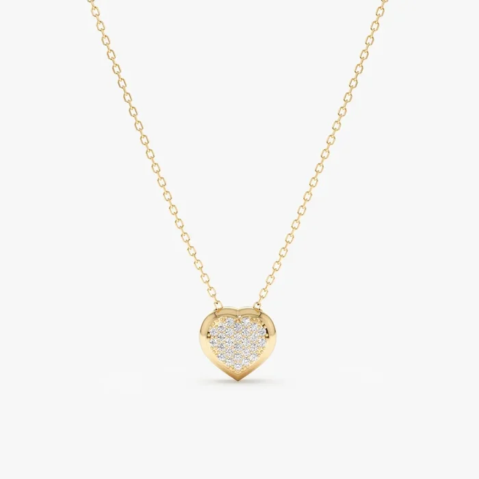 Diamond Heart Necklace, Kree