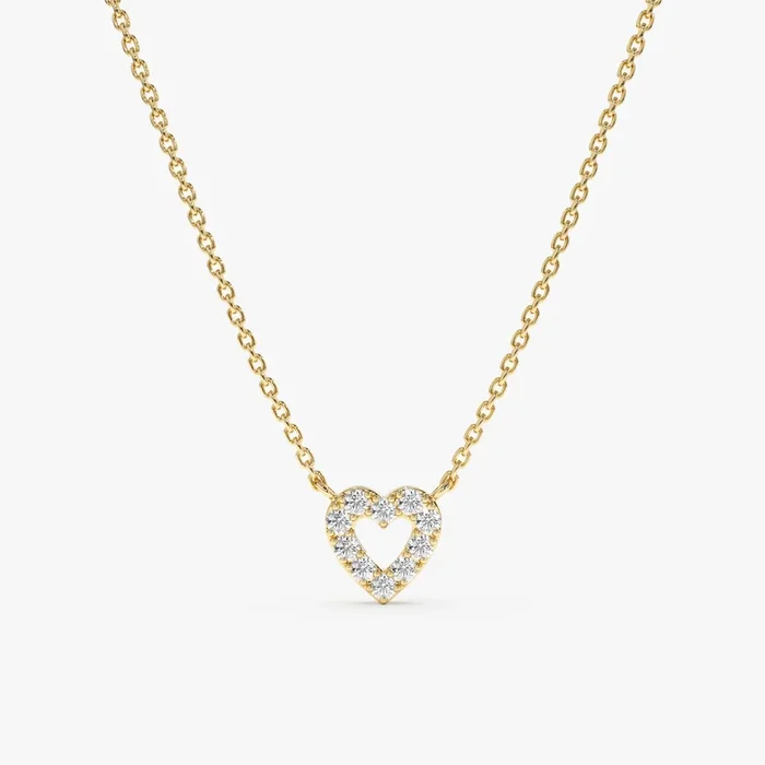 Diamond Heart Necklace, Penelope