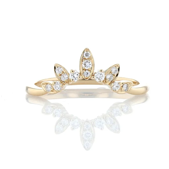 Diamond Illusion Marquise Ray Contour Band
