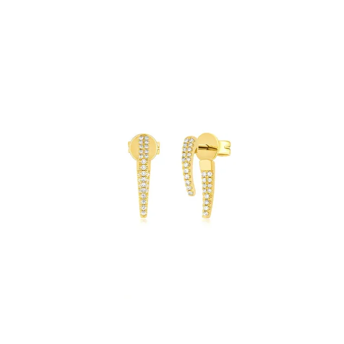 Diamond Mini Hook Earring