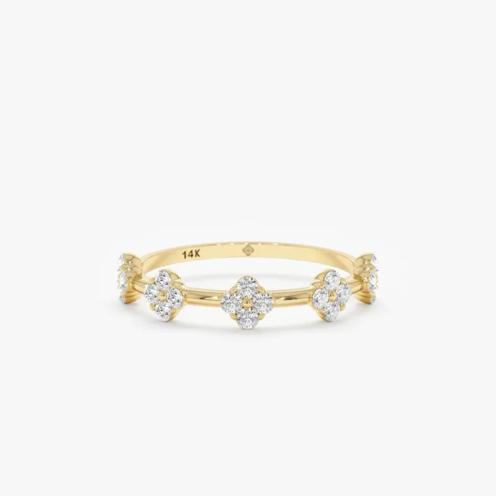 Diamond Multi Clover Ring, Emersyn