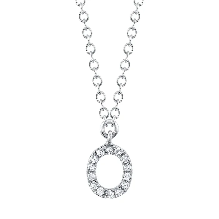 Diamond Necklace – Initial O