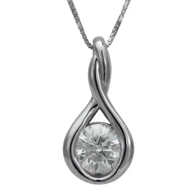 Diamond Necklace in 14kt White Gold (3/4ct)