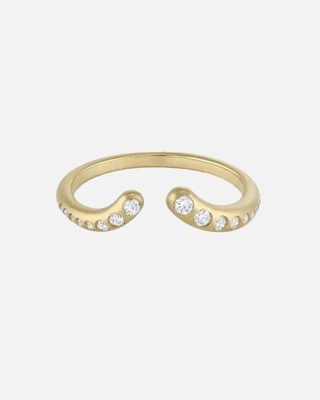 Diamond Nesting Cuff Ring