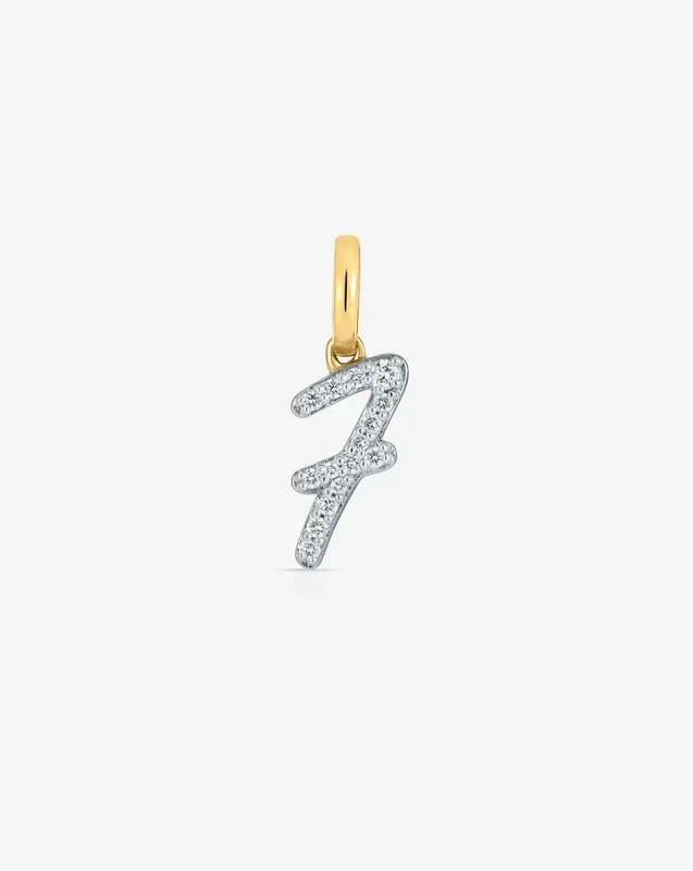 Diamond Number Pendant