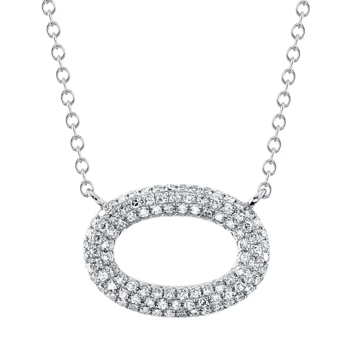 Diamond Oval Necklace